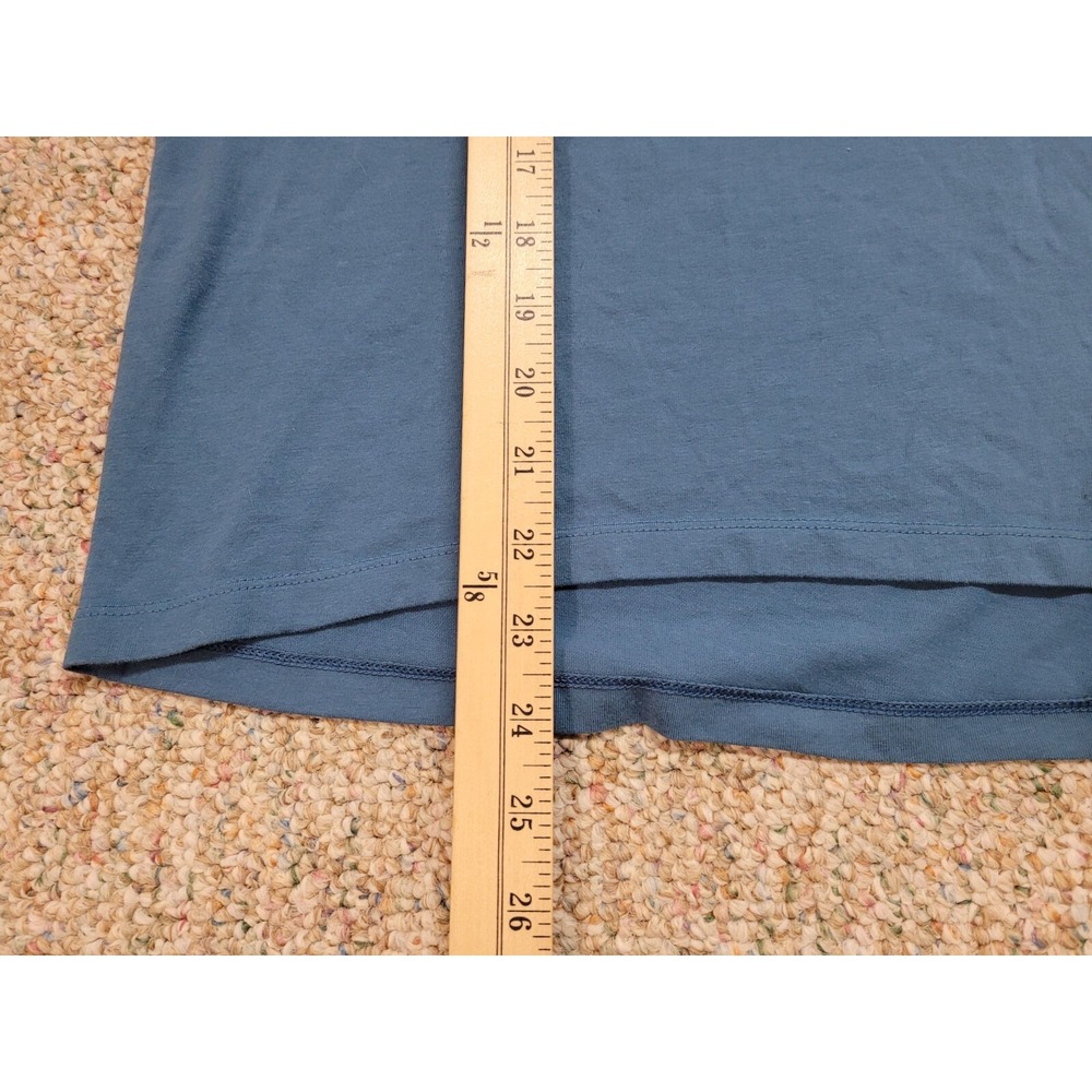 Under Armour Project Rock Shirt Mens Large Blue Disrupt Logo Performance Cropped - Picture 10 of 14
